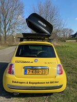 Dakkoffer 400 liter Koral N23 zwart mat