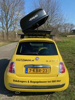 Dakkoffer 400 liter Koral N23 zwart mat