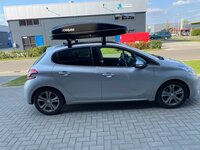 Dakkoffer 430 liter CRUB N18 zwart mat met snelsluiting 