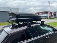 Dakkoffer 400 liter Koral N19 mat zwart 