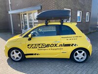 Fiat 500 | N22 340 liter | Mat zwart | Model Dory