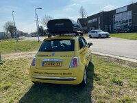 Fiat 500 | N23 400 liter | Mat zwart | Model Koral