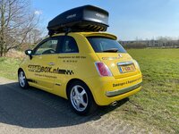 Fiat 500 | N23 400 liter | Mat zwart | Model Koral