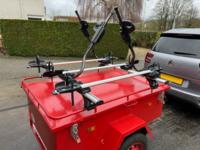 Aanhangwagen |3x Pesio fietsendragers | Luxe dakdragers aluminium