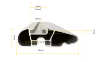 Dakdragers Cupra Raval vanaf 2026 zonder dakrail BS232ALU130AS