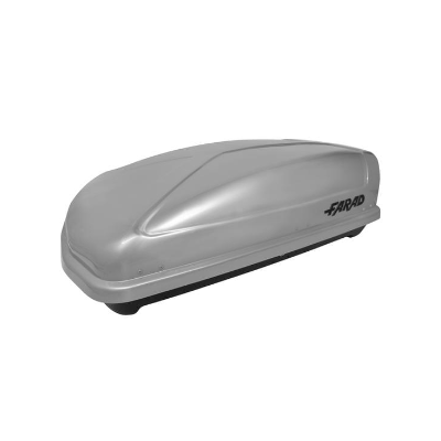 Dakkoffer N23 400 liter hoogglans zilver