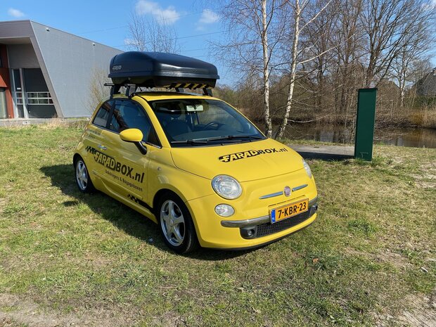 Fiat 500 | N23 400 liter | Mat zwart | Model Koral