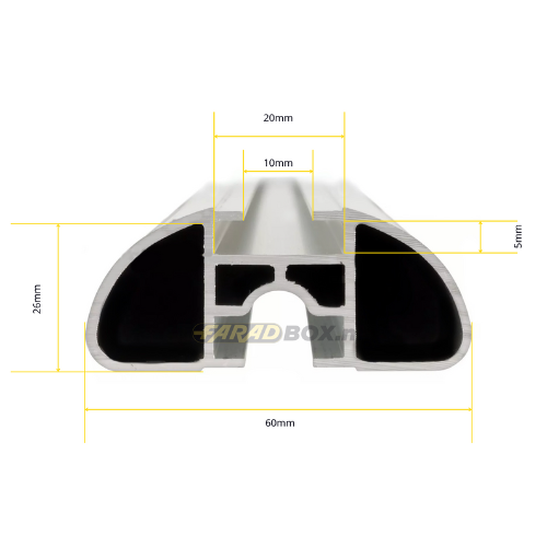 Dakdragers BMW 5 serie Touring G31 2017-2023 gesloten dakrail B3/120
