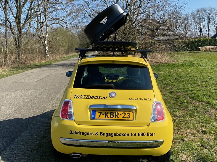 Fiat 500 | N22 340 liter | Mat zwart | Model Dory