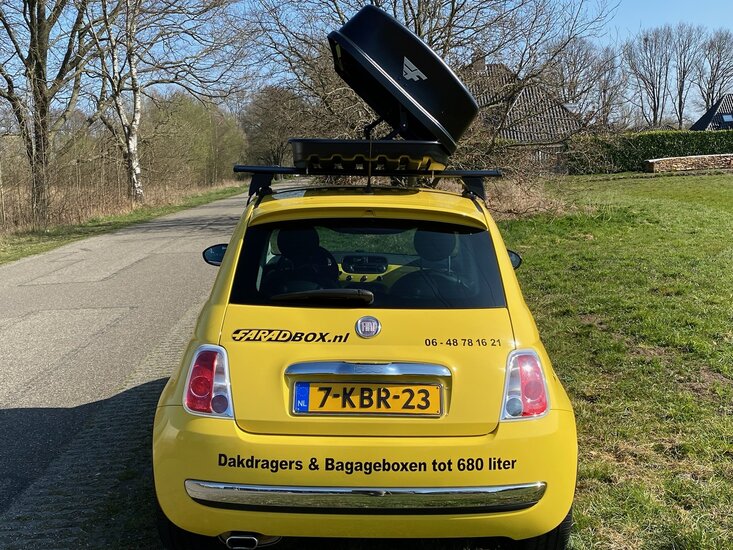 Fiat 500 | N22 340 liter | Mat zwart | Model Dory