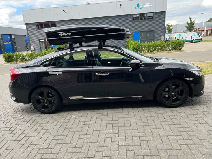 Hond Civic | N21 630 liter | Hoogglans zwart | Model Koral