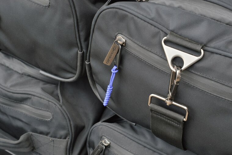Bagage label set rits puller