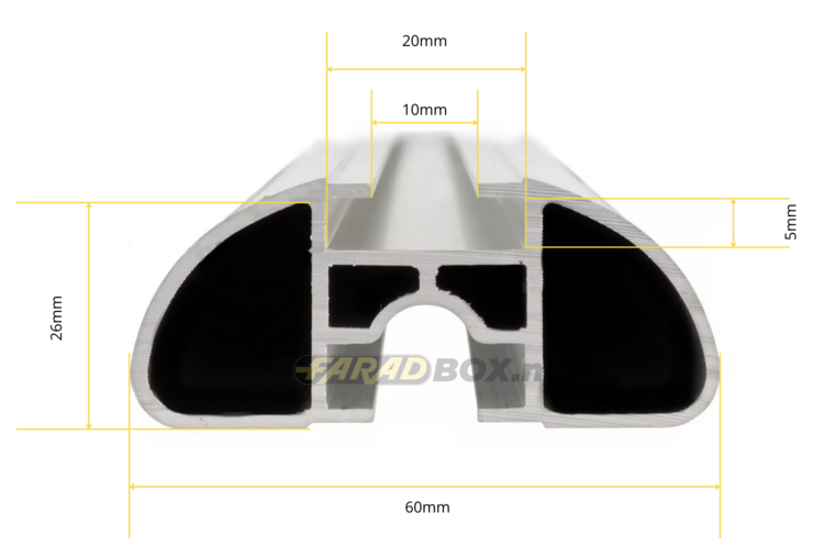 Dakdragers Mazda CX-5 vanaf 2026 gesloten dakrail LX1ALU110