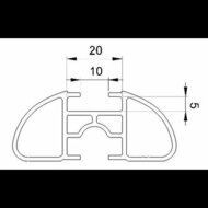 Dakdragers Cadillac SRX 2005-2009 gesloten dakrail LX1ALU110