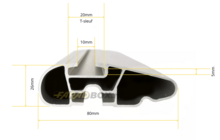 Dakdragers Cupra Raval vanaf 2026 zonder dakrail BS232ALU130AS