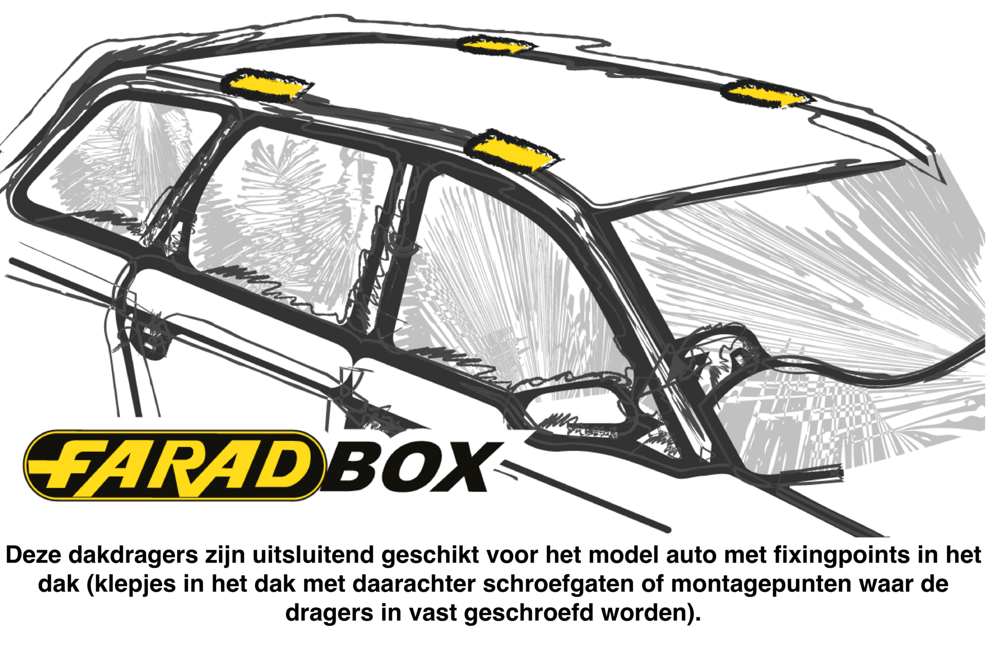 knelpunt vandaag Verkeersopstopping Dakdragers Opel Corsa D 2006-2014 90-80-PK1 - FaradBox