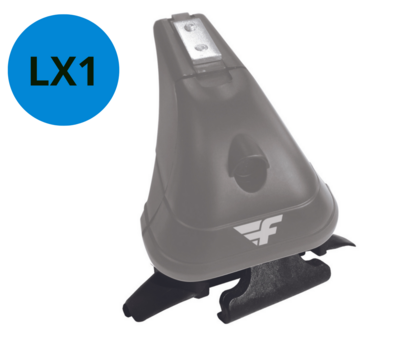 LX1-kit voor een auto met een gesloten dakrailing
